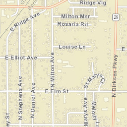 813 North Stephens Avenue Springfield IL Street Map