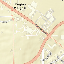 Regina Heights Ohio Street Map