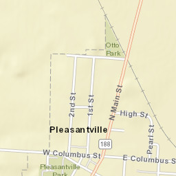 Pleasantville Ohio Street Map