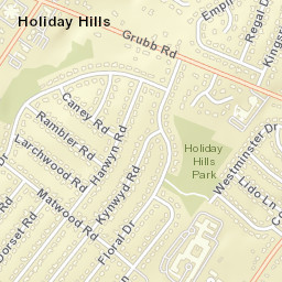 Holiday Hills Delaware Street Map