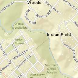Indian Field Delaware Street Map