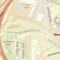 Naaman Delaware Street Map