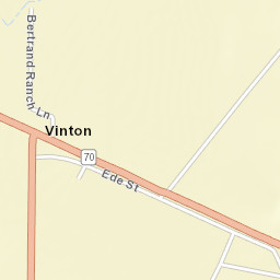 Vinton California Street Map