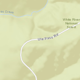 Ute Pass Road, White River National Forest, Silverthorne Street Map