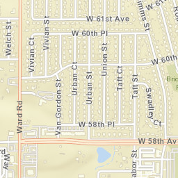 Crestmont Heights Colorado Street Map