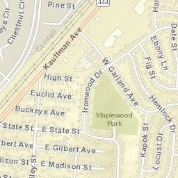 Buckeye Trailer Court Ohio Street Map