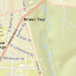 Yellow Springs Ohio Street Map