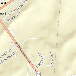 Somerset Ohio Street Map