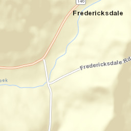 Fredericksdale Ohio Street Map