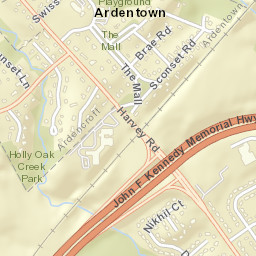Ardentown Delaware Street Map