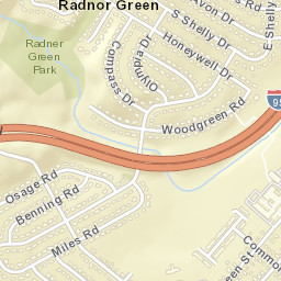 Radnor Green Delaware Street Map