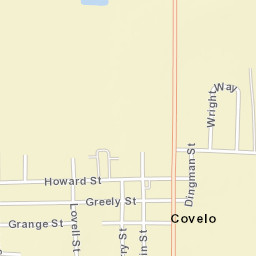 Covelo California Street Map