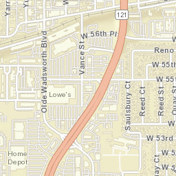 Arvada, Colorado Street Map