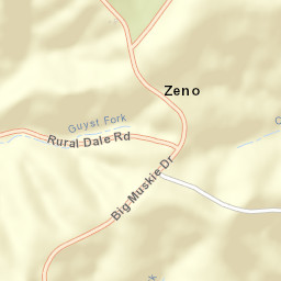 Zeno Ohio Street Map