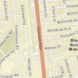 Blue Rock Manor Delaware Street Map