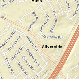 Silverside Delaware Street Map