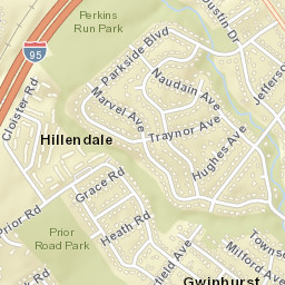 Hillendale Delaware Street Map