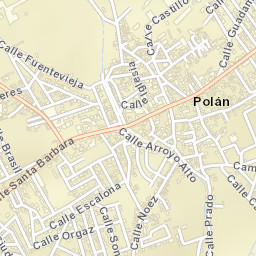 Polán Street Map
