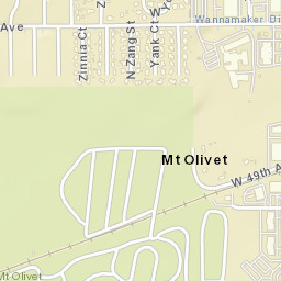 Mount Olivet Colorado Street Map