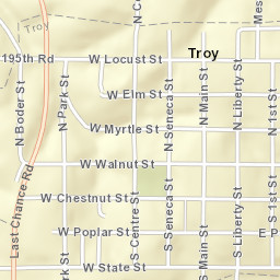 108 N Boder St Troy Kansas Street Map