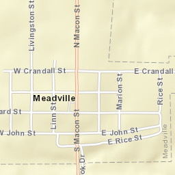 101-415 Macon St Meadville MO Street Map