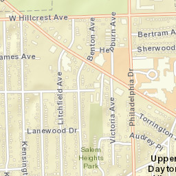 Upper Dayton View Ohio Street Map
