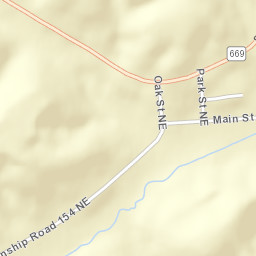 Redfield Ohio Street Map