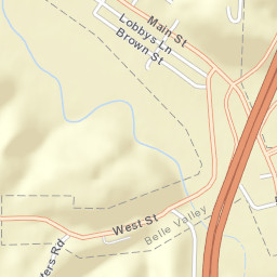 Belle Valley Ohio Street Map