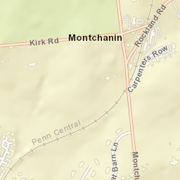 Montchanin Delaware Street Map