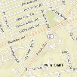 Twin Oaks Delaware Street Map