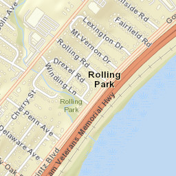Rolling Park Delaware Street Map