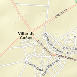 Villar de Cañas Street Map