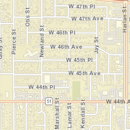 4617-4633 N Harlan St Wheat Ridge Street Map