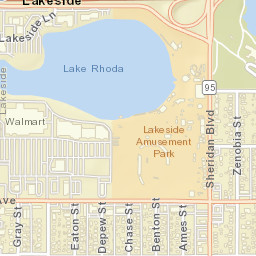 Lakeside Colorado Street Map