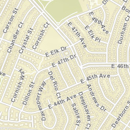 14471-14499 Andrews Dr Denver CO Street Map