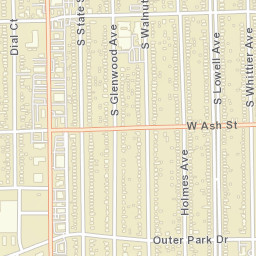 1000-1098 West Laurel Street Springfield IL Street Map