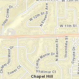 819-903 Chapel Hill E Dr Indianapolis Street Map