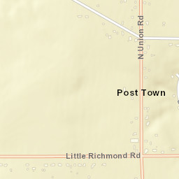 Post Town Ohio Street Map