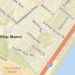 Hilltop Manor Delaware Street Map