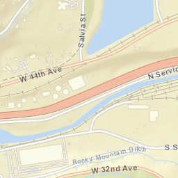 West 44th Avenue, Golden, CO 80403 Street Map