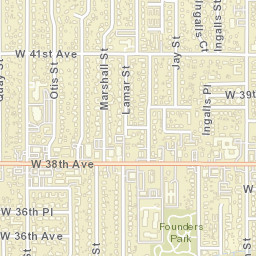 4116 Lamar St Wheat Ridge CO Street Map