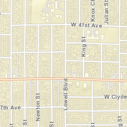 3821-3825 Meade St Denver CO Street Map