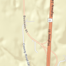 U.S. 61 Business & U.S. 61, Liberty, MO Street Map