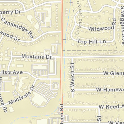 1900-1928 Barberry Drive Springfield IL Street Map