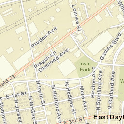 East Dayton Ohio Street Map