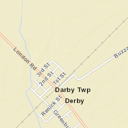 Derby Ohio Street Map