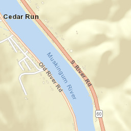Cedar Run Ohio Street Map