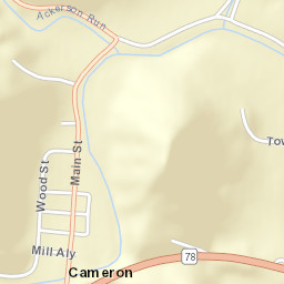 Cameron Ohio Street Map