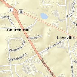 Loveville Delaware Street Map
