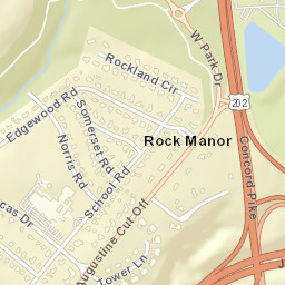 Rock Manor Delaware Street Map